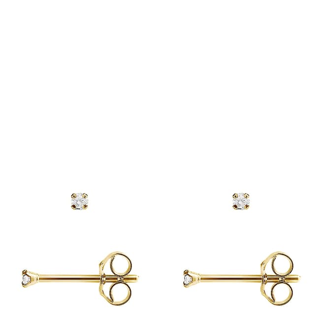 Dyamant Gold Diamond Stud Earrings 0.04cts