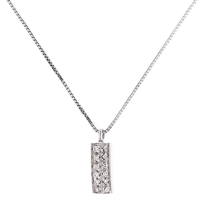 Dyamant Silver Diamond Pendant Necklace 0.04ct