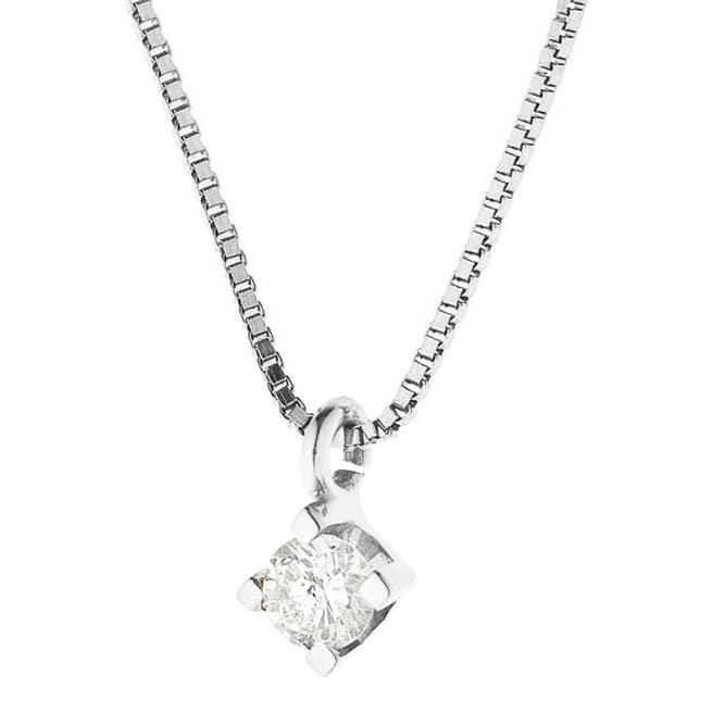 Dyamant Silver Diamond Pendant Necklace 0.15ct