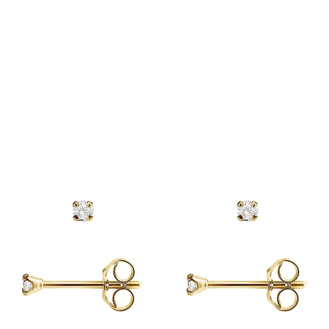 Dyamant Gold Diamond Stud Earrings 0.06cts