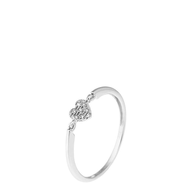 Only You White Gold Diamond Ring 0.032 cts