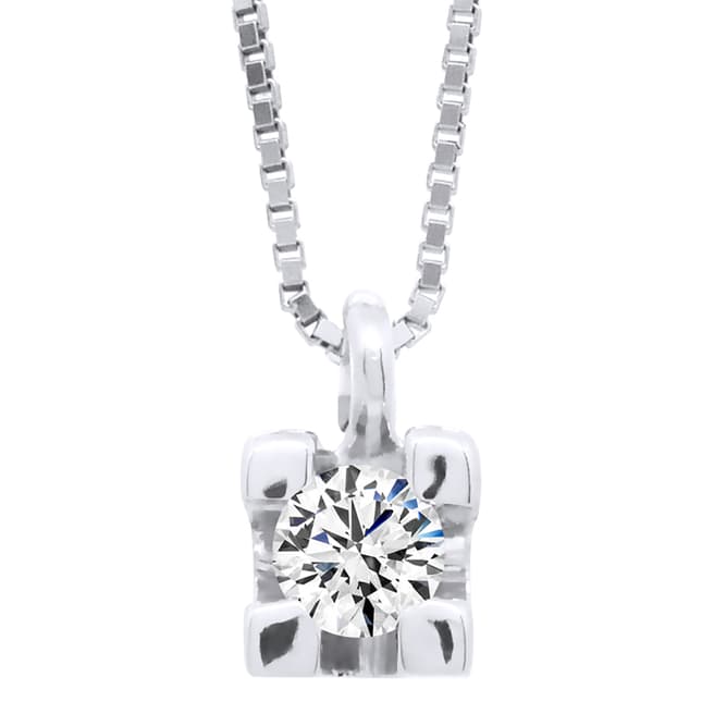 Dyamant White Gold Diamond Necklace 0.10cts