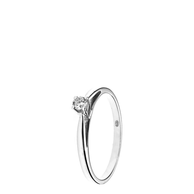 Dyamant Silver Diamond Ring 0.10cts