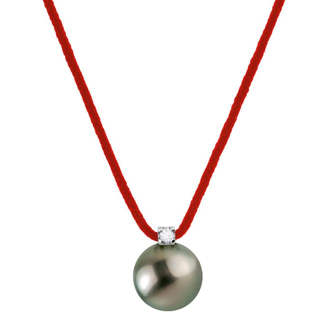 Only You Red Tahiti Pearl Necklace 0.03cts