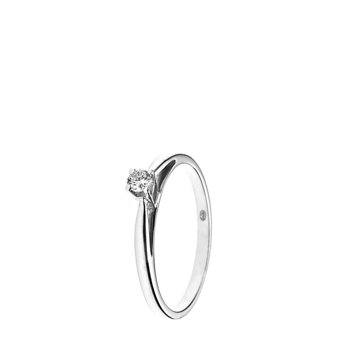 Only You White Gold Diamond Ring 0.10ct