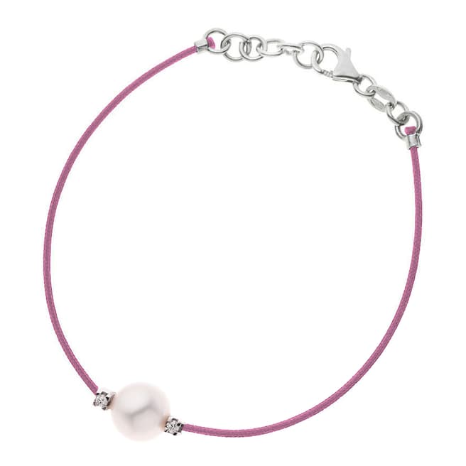 Pretty Solos Pink Freshwater Pearl Bracelet 8-9mm 0.03ct
