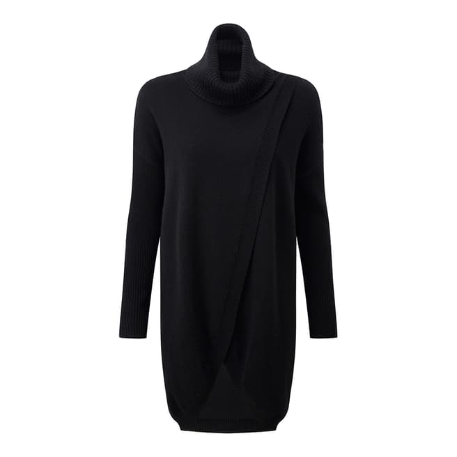 Pure Collection Black Split Front Tunic