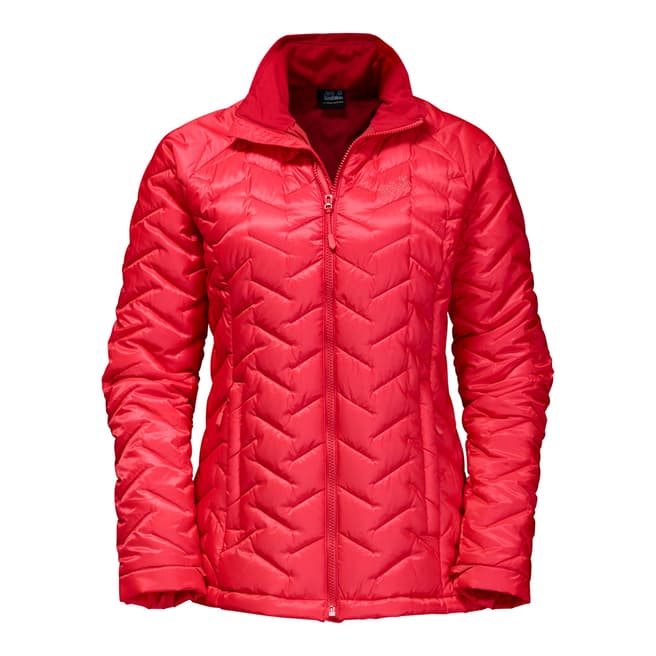 Jack Wolfskin Women's Red Icy Creek Quilted Coat