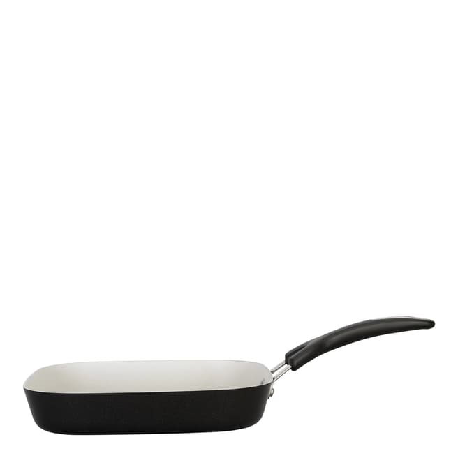 Prestige Ivory Black Create Square Grill Frying Pan, 28cm