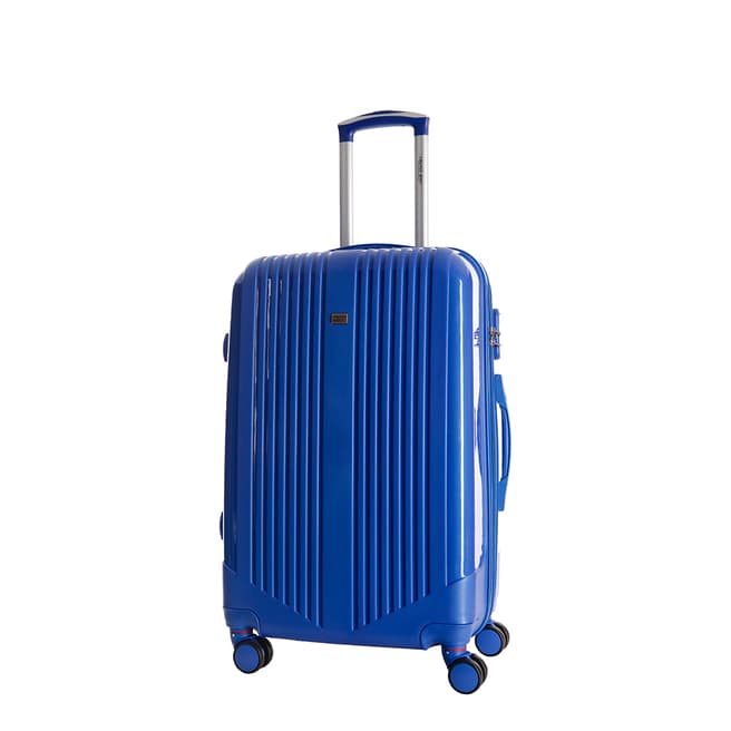 Travel One Blue Hardcase Spinner Cabin Suitcase 50cm