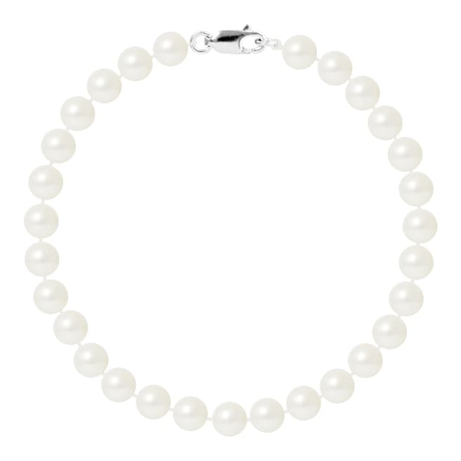 Just Pearl White Round Pearl Bracelet