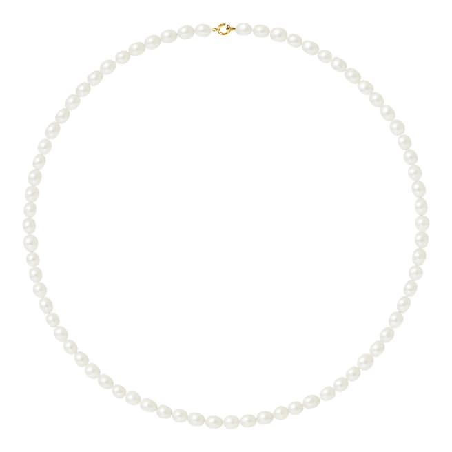 Just Pearl Natural White Freshwater Pearl Necklace