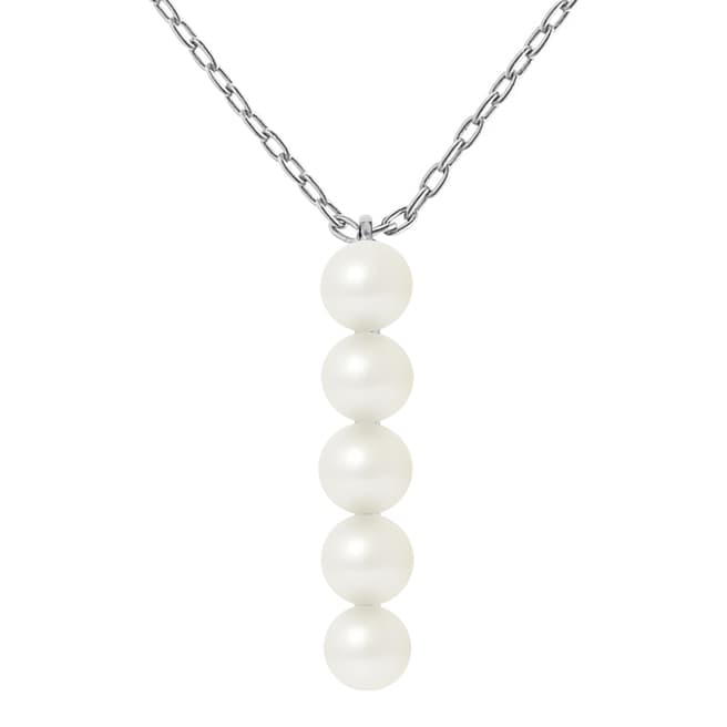 Just Pearl Natural White Pearl Necklace