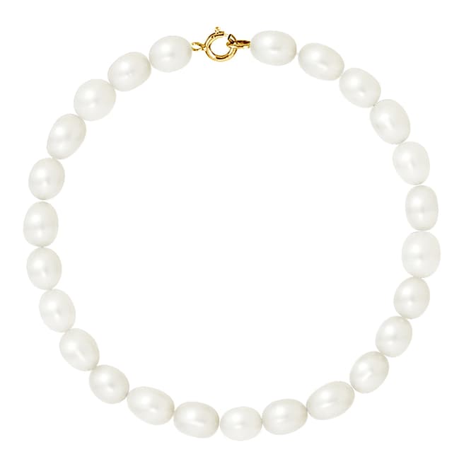 Just Pearl Natural White Freshwater Pearl Bracelet