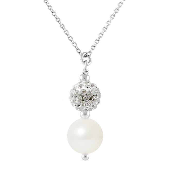 Just Pearl Natural White Freshwater Pearl Necklace