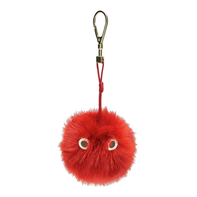 Ted Baker Red Lucyy Fluffy Bag Charm