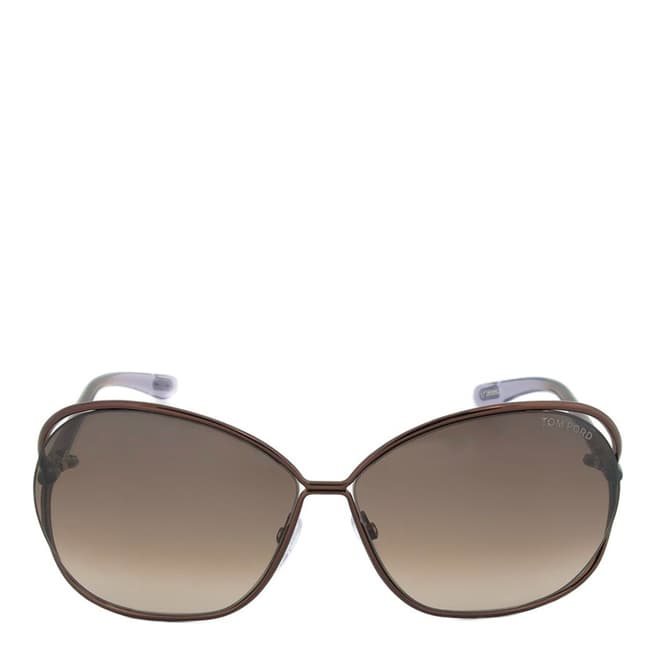 Tom Ford Womens Brown / Brown Gradient Sunglasses 66mm