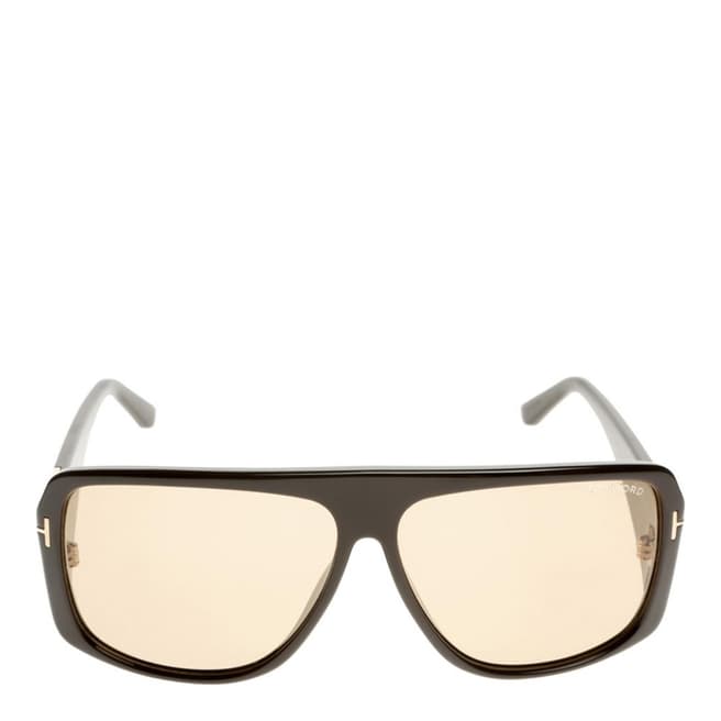 Tom Ford Women's Shiny Dark Brown Sunglasses 60mm