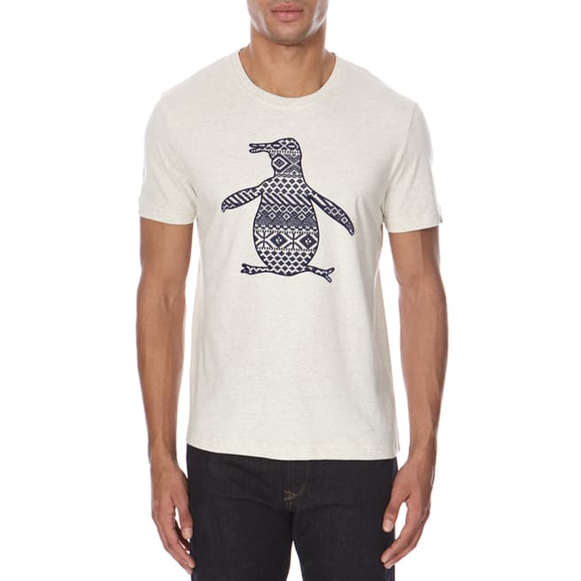 Original Penguin Navy Cable Pete T Shirt