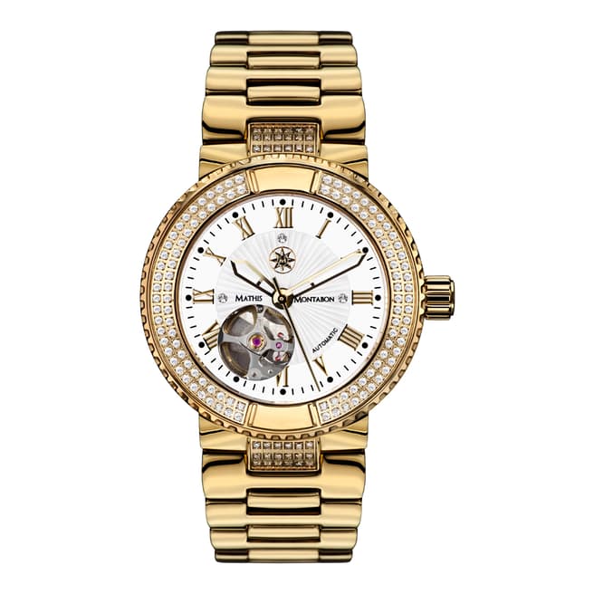 Mathis Montabon Women's White and Gold Stainless Steel Watch