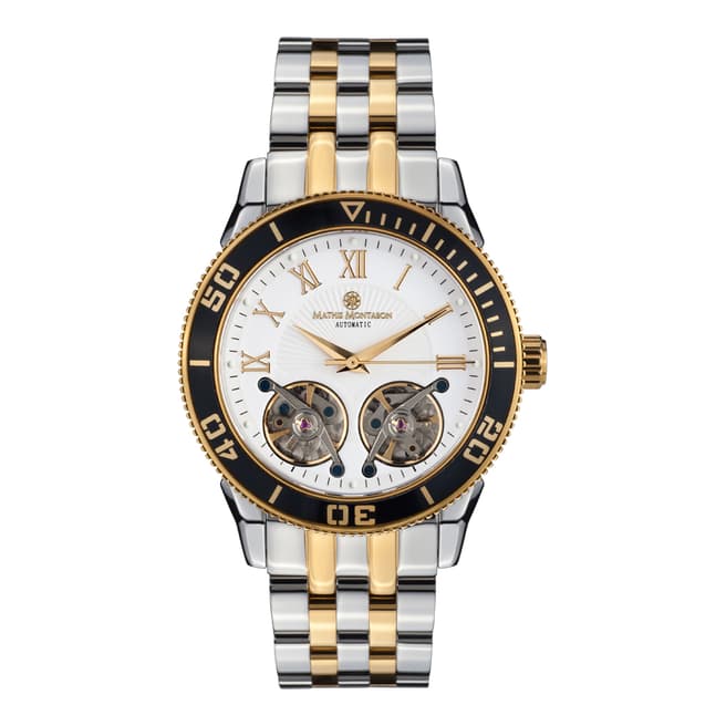 Mathis Montabon Men's Silver and Gold Stainless Steel Watch