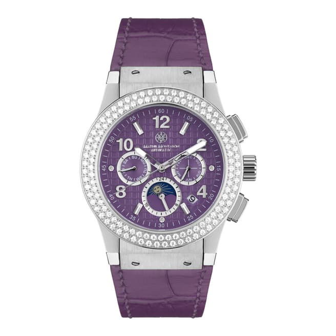 Mathis Montabon Women's Violet Leather Watch