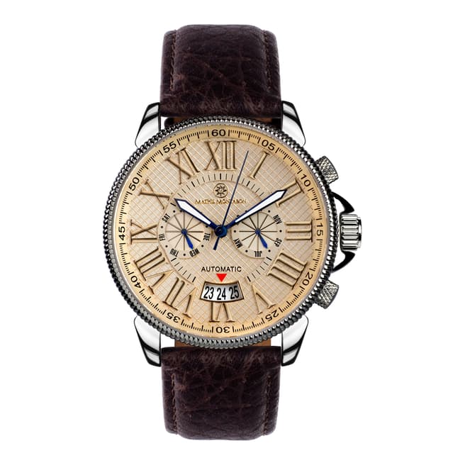 Mathis Montabon Men's Brown Leather Watch