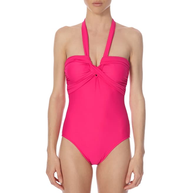Seafolly Pink Criss-Cross Swimsuit