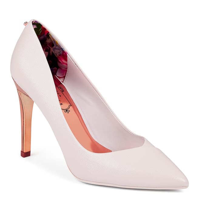 Ted Baker Pink Leather Cossay Court Shoes
