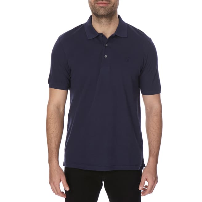 Lyle & Scott Navy Cotton Polo Shirt