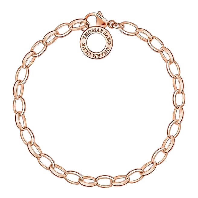 Thomas Sabo Rose Gold Charm Chain Bracelet