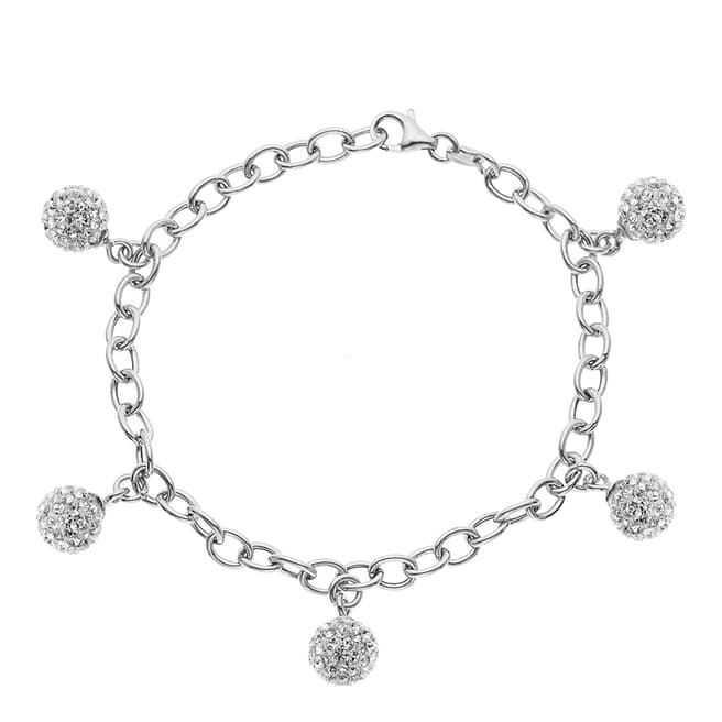 Wish List White Crystal Bracelet