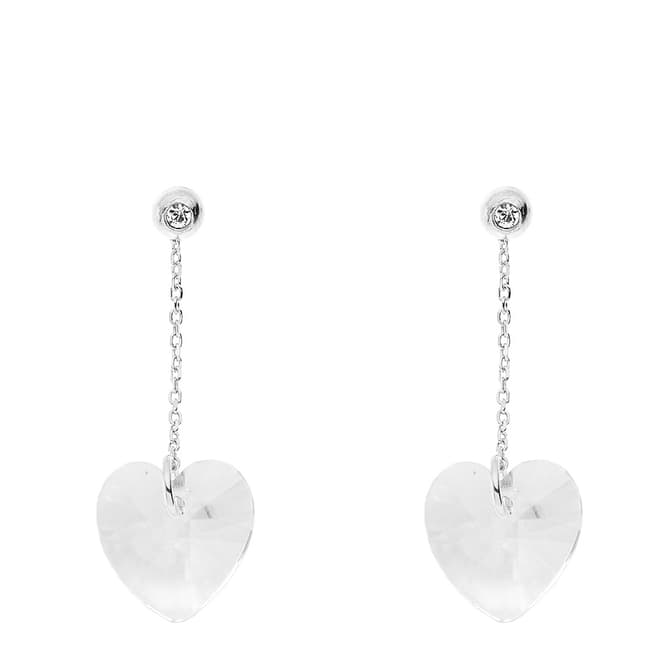 Wish List Silver Heart Earrings