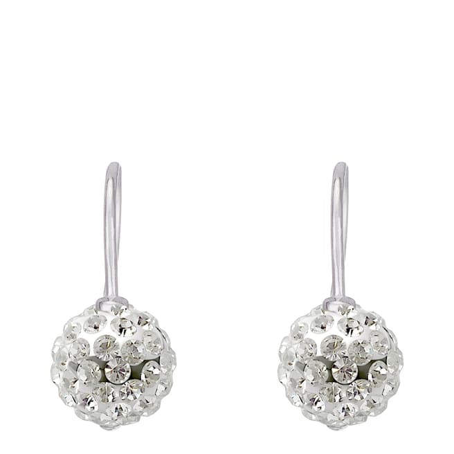 Wish List White Crystal Earrings