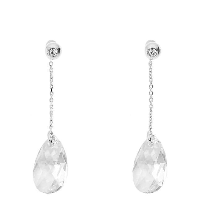 Wish List Silver Crystal Drop Earrings