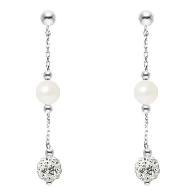 Wish List White Cultured Pearl Earrings