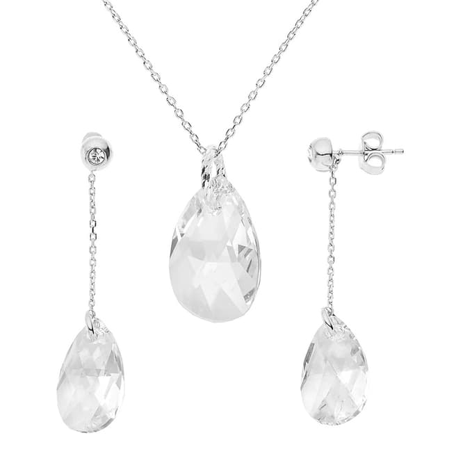 Wish List Silver Earrings and Necklace set