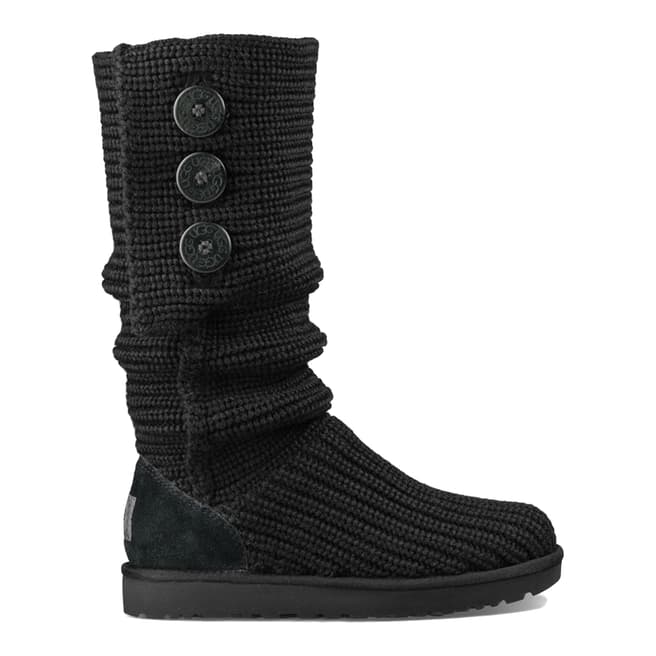 UGG Black Wool Classic Cardy Boots
