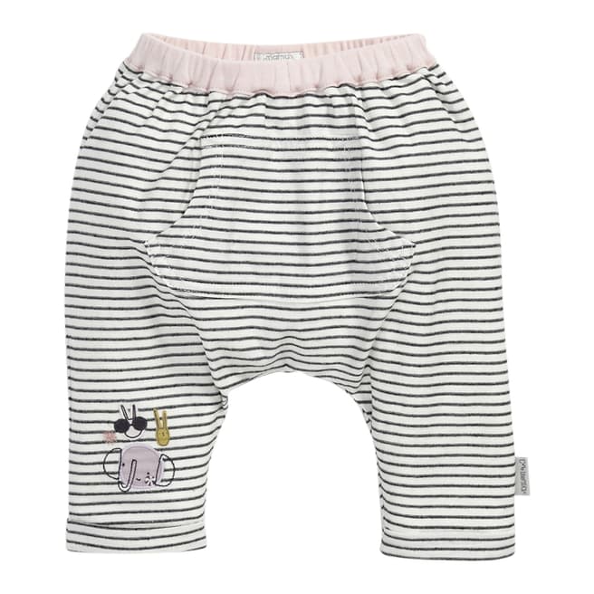 Mamas & Papas Baby Girl's Navy/White Striped Harem Trousers
