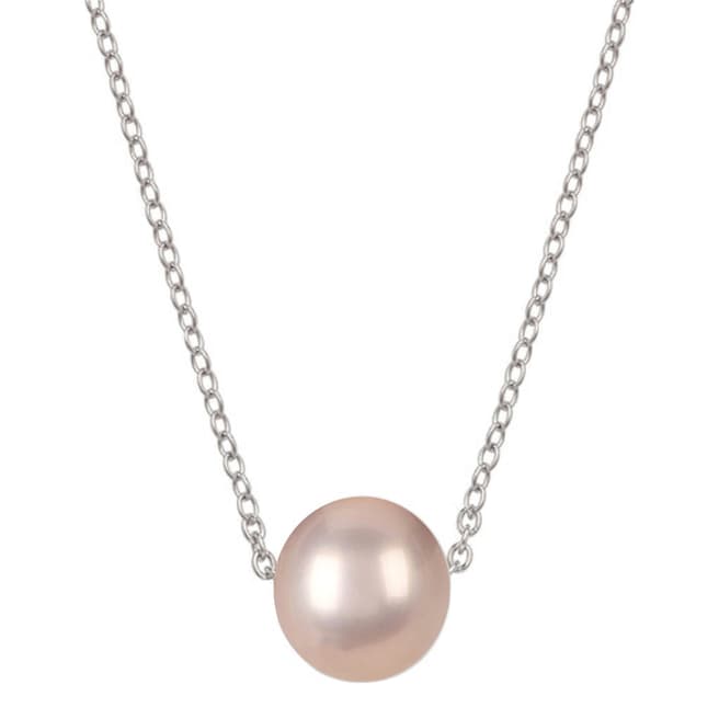 Alexa by Liv Oliver Sterling Silver Champagne Pearl Necklace