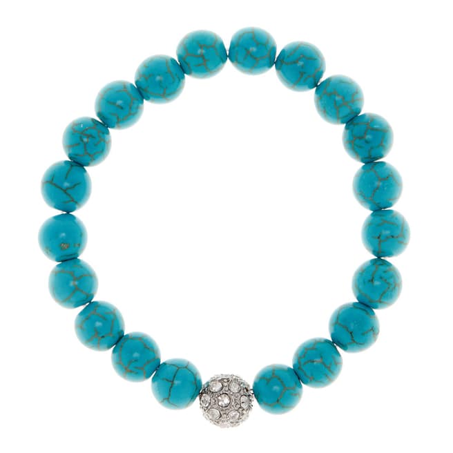 Alexa by Liv Oliver Turquoise and Crystal Bracelet