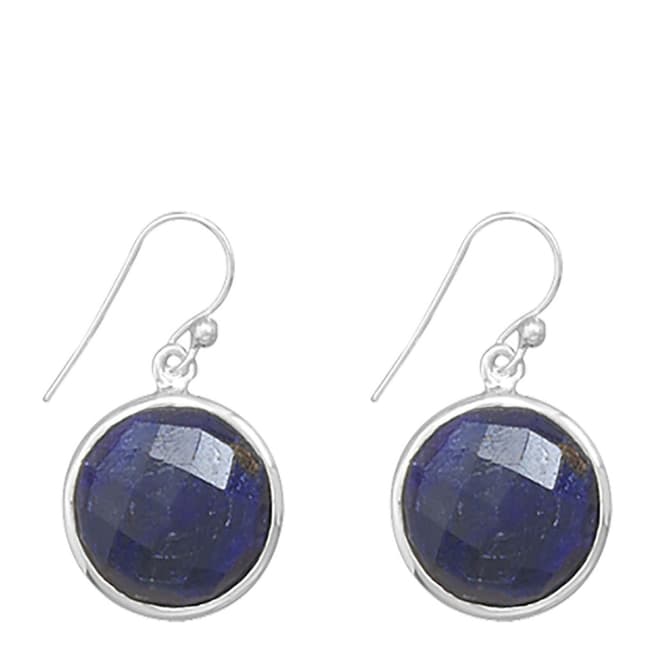 Alexa by Liv Oliver Sterling Silver Sapphire Drop Earrings