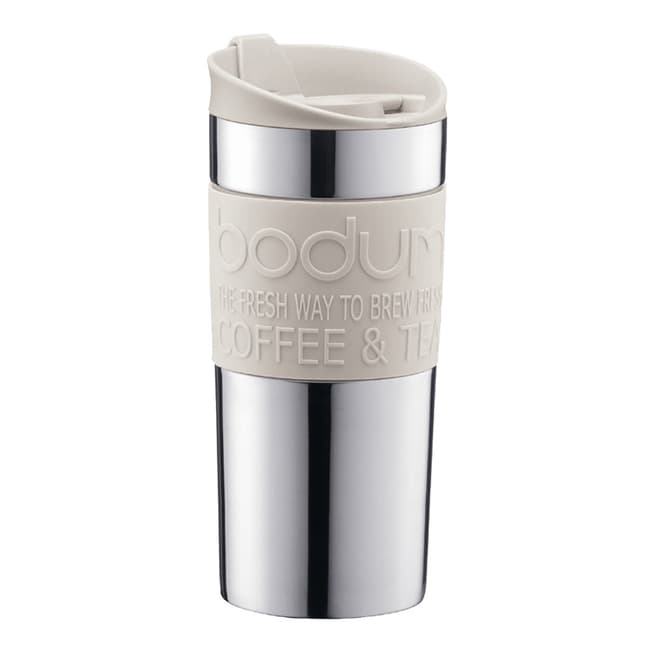 Bodum White Stainless Steel Travel Mug 0.35L, 12oz