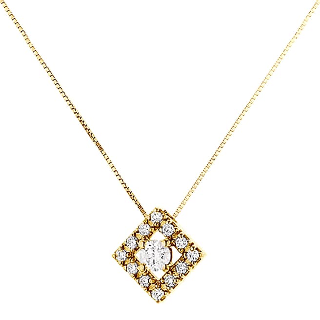 Pretty Solos Gold Diamond Necklace 0.15cts