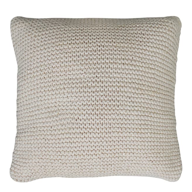 Gallery Living Grey Opal Knitted Cushion 45x45cm