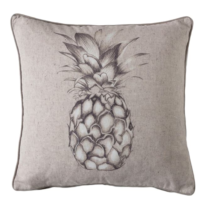 Gallery Living White Linen Pineapple Cushion 45x45cm