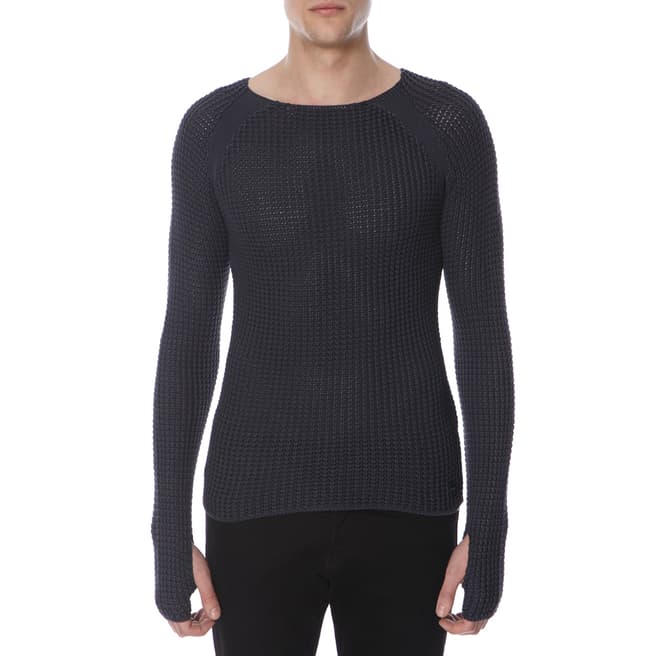 Replay Grey Cotton Jumper