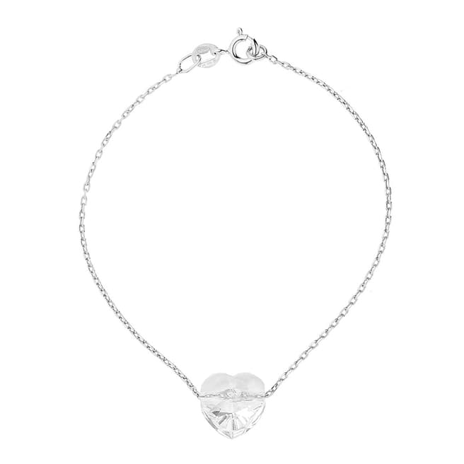 Wish List Silver Crystal Heart Bracelet