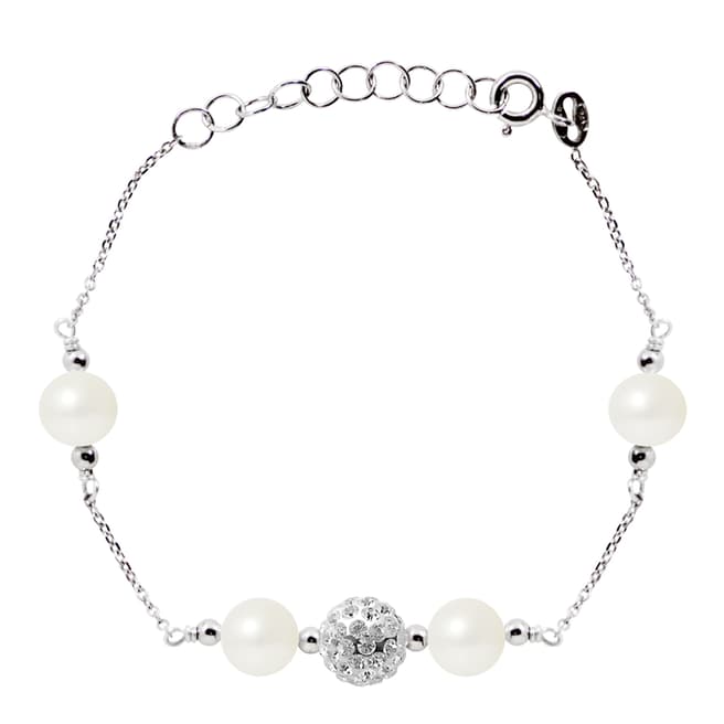 Wish List Silver Freshwater Pearl Bracelet