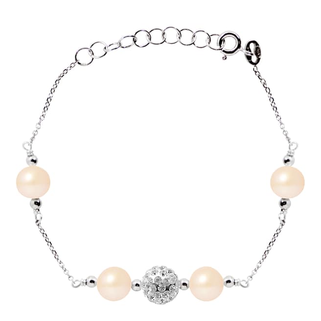 Wish List Silver/Pink Freshwater Pearl Bracelet